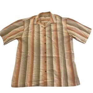 TOMMY BAHAMA Shirt (Orange, Silk)